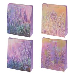 Пакет подарочный (бумага 210г/м2, блок 12шт), L26 W10 H32 см, 4в.