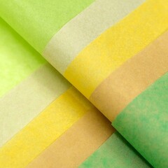 !Бумага тишью 4 листа палитра №3, "МИКС",50 х 66 см( 2 желтых листа+2 зеленых листа)