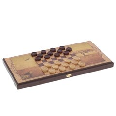 Игра настольная 2 в 1 ( шашки, нарды) "Лев", L50 W25 H3 см