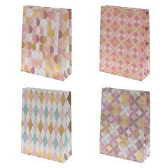 Пакет подарочный (бумага 210г/м2, блок микс 12шт), L30 W12 H41,5 см, 4в.