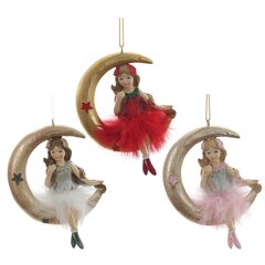 Фигурка декоративная подвесная "Фея", L8 W2 H11,5 см, 3в.