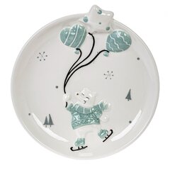 Тарелка "Белый медведь", L22 W20,5 H4 см