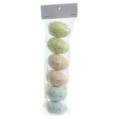 Набор из 6-ти изделий декоративных подвесных "Яйцо" (3,5*5,5), Д9 Ш4 В30 см