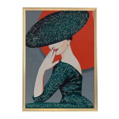 Панно с кристальным декором "Девушка", L51 W2,5 H71 см