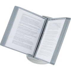 !09 Демосистема настольная вращающаяся на 10 панелей цвет серый