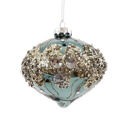 Украшение новогоднее "Капля", L11 W11 H10 см