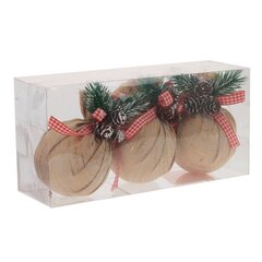 Набор из 3шт Украшение новогоднее "Шар", D 7.5 см, L23,5 W8 H11,5 см