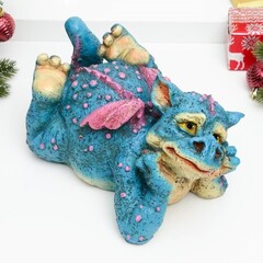 !Копилка "Дракончик мечтатель" синяя, 28х17,5х13 см.