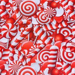 !09 Бумага упаковочная 3 листа глянцевая двухсторонняя «Лабиринт», цвет красный 50 х 70 см.