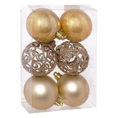 Набор из 6шт Украшение новогоднее "Шар", D 6 см, L17,5 W6 H12 см