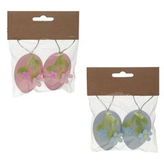 Набор из 2-х изделий декоративных подвесных "Яйцо пасхальное" (4*2*6), Д10 Ш2 В12 см, 2в.