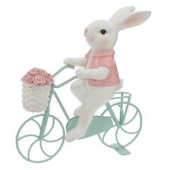 Фигурка декоративная "Заяц на велосипеде", L17,5 W6 H19,5 см