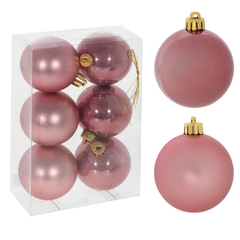 Набор из 6шт Украшение новогоднее "Шар", D 6 см, L6 W6 H7 см