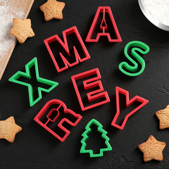 !09 Набор форм для вырезания печенья Merry Xmas, 8 шт