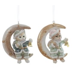 Фигурка декоративная подвесная "Котёнок", L5,5 W2 H8 см, 2в.