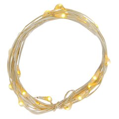 Электрогирлянда (20 теп белый, 2хАА, н/п), L210 W0,1 H0,2 см