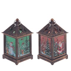 Изделие декоративное "Фонарь" (подсвет, LR44 х3шт) L6,5 W6,5 H12 см, 2в.