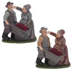 Фигурка декоративная "Бабушка с дедушкой", L18 W14,5 H19,5 см, 2в.