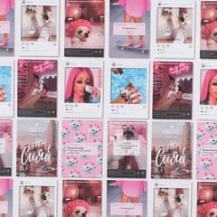 !09 Бумага (набор 4 листа) упаковочная крафтовая "Инста" 50 × 70 см.