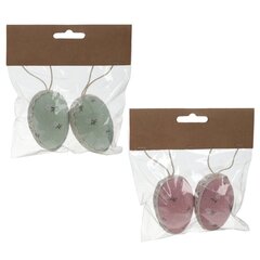 Набор из 2-х изделий декоративных подвесных "Яйцо" (4*6), Д12 Ш4 В14 см,дизайн микс