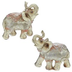 Фигурка декоративная "Слон", L15 W6,5 H14,5 см, 1 штука, дизайн микс