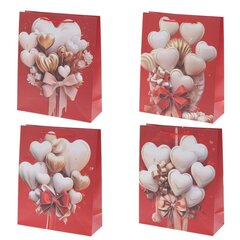 Пакет подарочный (бумага 210г/м2, блок микс 12шт), L26 W10 H32 см, 4в.