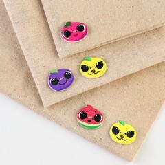 !09 Набор пуговиц "Фруктик", 10 шт, дерево 2,5 х 2,2 см