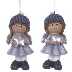 Фигурка декоративная подвесная "Ангел",  L4,5 W3,5 H10 см, 2в.
