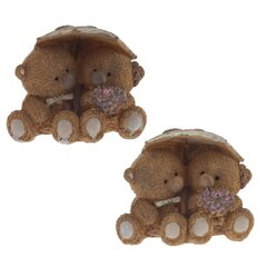 Фигурка декоративная "Медвежата", Д11 Ш8,5 В9 см, 2в.