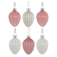 Набор из 6-ти изделий декоративных подвесных "Яйцо пасхальное" (3,5*5), L13 W16 H4 см