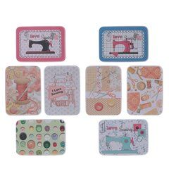 Шкатулка (блок микс 16 шт), Д9 Ш6,5 В2,5 см, 8в.