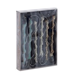 Набор из 6шт Украшение новогоднее "Сосулька", L11,5 W2,5 H16 см