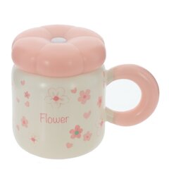 Кружка с крышкой, 400 мл, L13,5 W9 H11 см