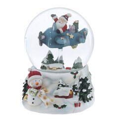 Фигурка декоративная "Дед Мороз" в стекл шаре (ключ,муз), D 10 см, L10 W11 H14 см