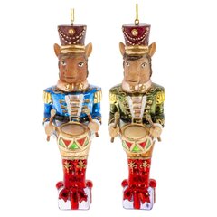 Украшение новогоднее "Лошадь", L5 W5 H17 см, 2в.