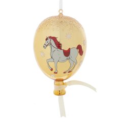 Украшение новогоднее "Воздушный шарик с лошадкой", L7 W7 H11 см