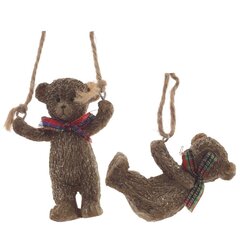 Изделие декоративное подвесное "Мишка", L5 W2,5 H6,5 см, 2в.