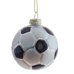 Украшение новогоднее "Футбольный мяч", L6 W6 H8 см
