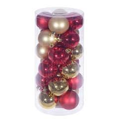 Набор из 24шт Украшение новогоднее "Шар", D 6 см, L6 W6 H7 см