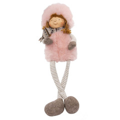 !09 Игрушка набивная "Девочка", L18 W12 H55 см