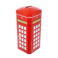Копилка "Телефонная будка", L7,5 W7,5 H16 см