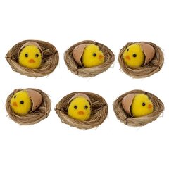 Набор из 6 изделий декоративных "Гнездо пасхальное" (6*5*4), L17 W11,5 H4 см