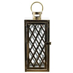 Подсвечник "Фонарь", L14 W14 H35 см