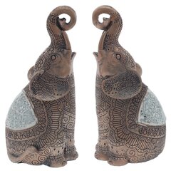 Набор из 2 шт, Фигурка декоративная "Слон", L19 W9 H21 см