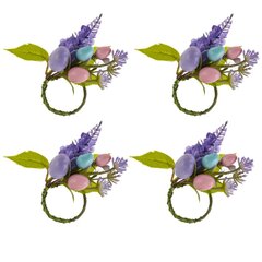 Набор из 4-х колец для салфеток "Пасхальных", D3.8 см, L7 W3 H20 см