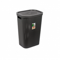 Корзина для белья INFINITY 59л темно-серая