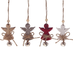 Украшение новогоднее "Ангел", L5,5 W2,5 H9 см, 4в.