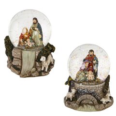 Фигурка декоративная "Рождество" в стекл шаре, L9 W8 H8,5 см, 2в.