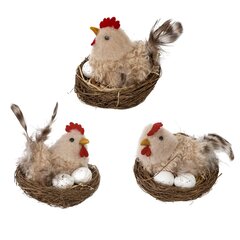 Изделие декоративное "Гнездо пасхальное" (блок 6шт), L7 W7 H7 см, 3в.