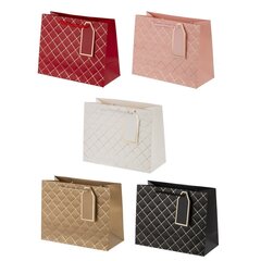 Пакет подарочный (бумага 210г/м2, блок 12шт), L23 W10 H18 см, 5в.